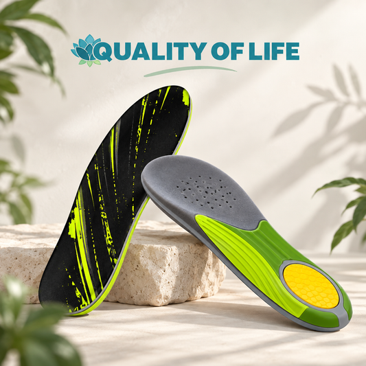 Branțuri Quality of Life™ cu Suport pentru Arcadă și Călcâi, Confort Zilnic și Susținere Plantară